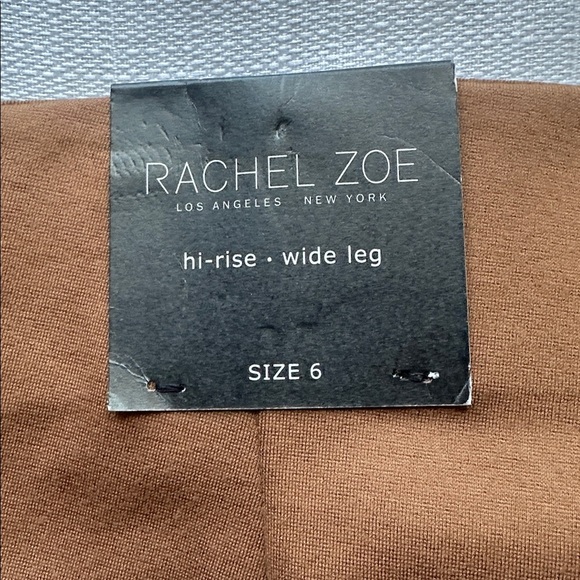 Rachel Zoe Women's Brown Hi-Rise Wide-Leg Pants, size 6 - Picture 7 of 7